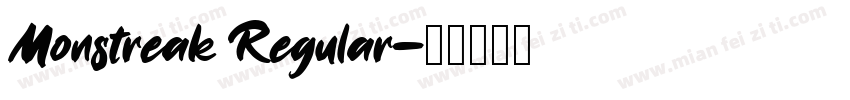 Monstreak Regular字体转换